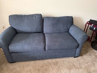 Ashley furniture navy blue loveseat