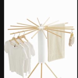 JOOM Tripod Clothes Drying Rack, Garment Rack Portable and Foldable Space Saving Laundry Drying Rack - Drying Rack Clothing Floor Folding Balcony Bedr