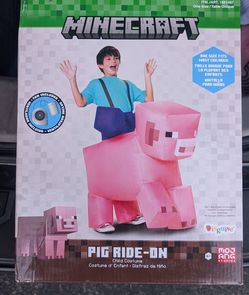 Minecraft Pig Ride-On Inflatable Child Costume