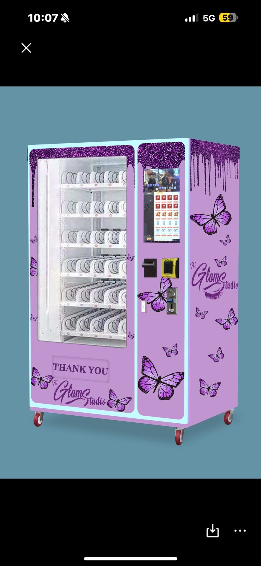 Cute Purple Vending machine