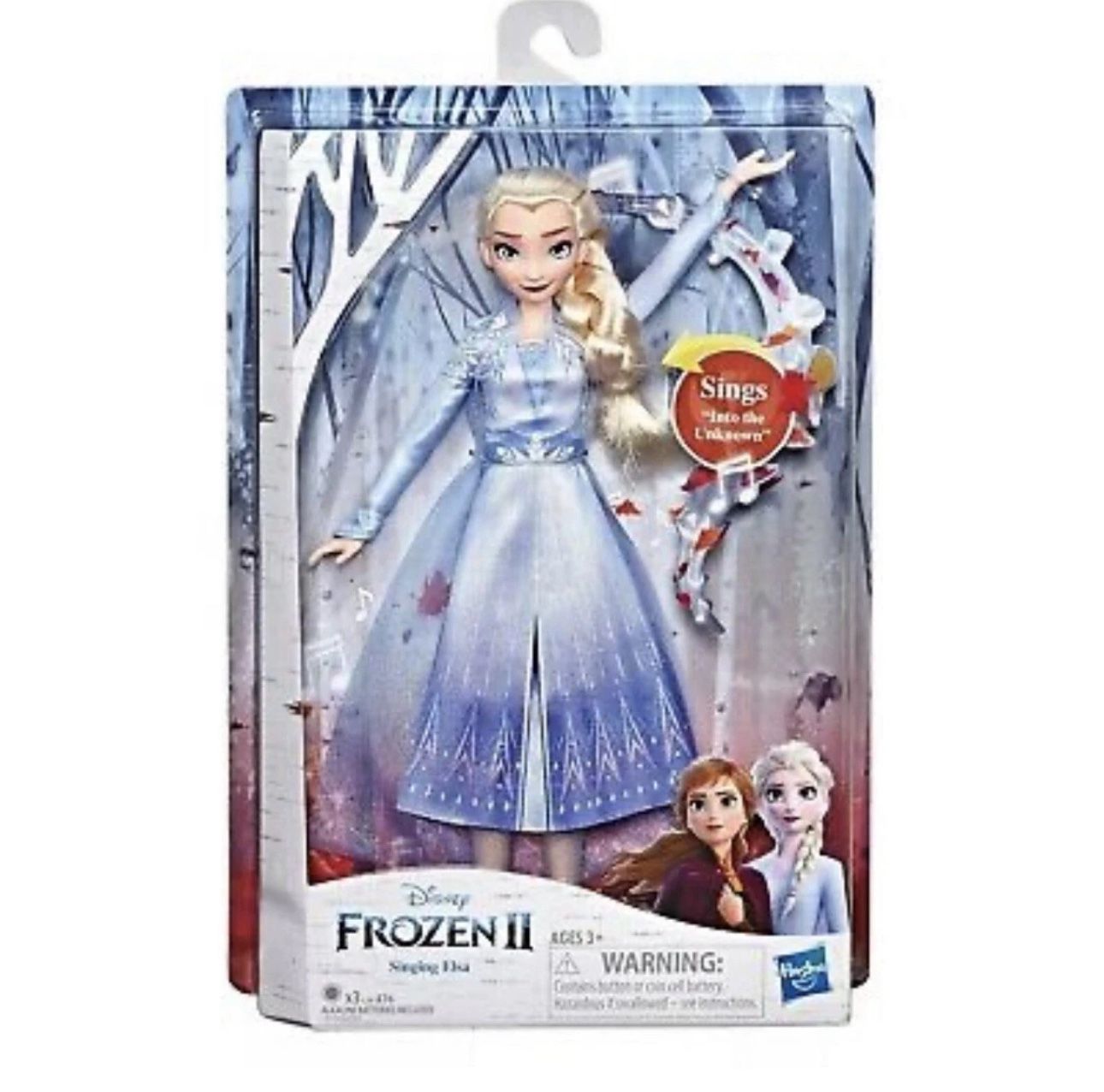 Disney Frozen 2 Singing Elsa Doll In Blue Dress Rare Hasbro