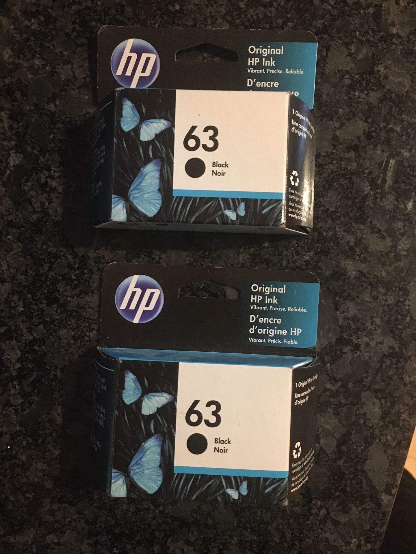 2 X HP Ink Black Not Opened