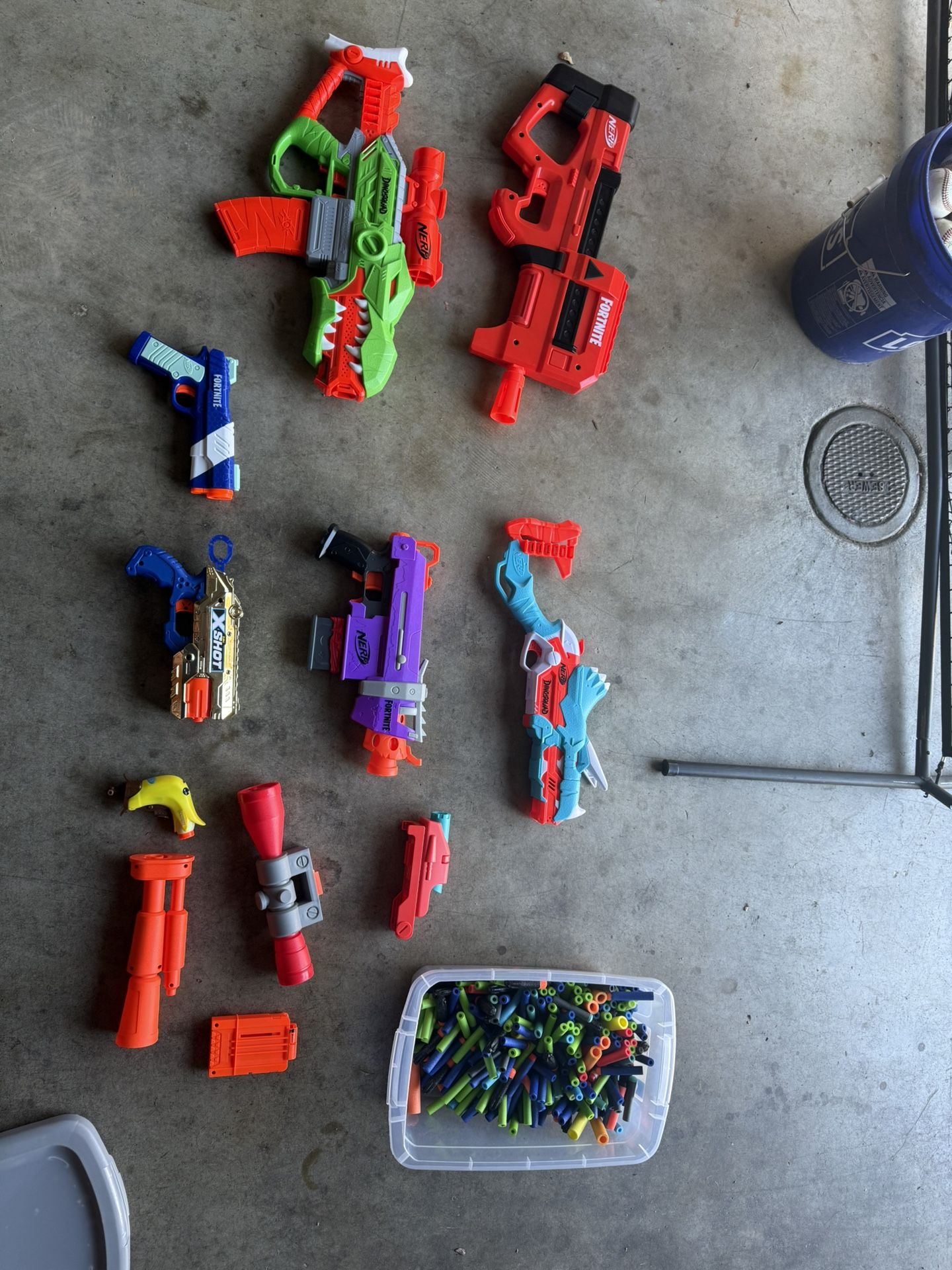 Nerf Guns With A Ton Of Bullets