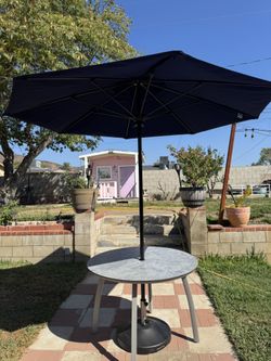 Table And Umbrella