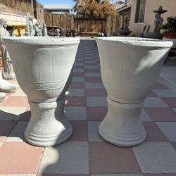 New Flower Pots Made Out Of Cement Perfect Gift 