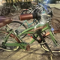 26 Inch Margaritaville Green 7 Speed Adult Cruiser Bicycle