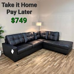 BARLIN MILLS UMBER 2-PIECE SECTIONAL WITH CHAISE
