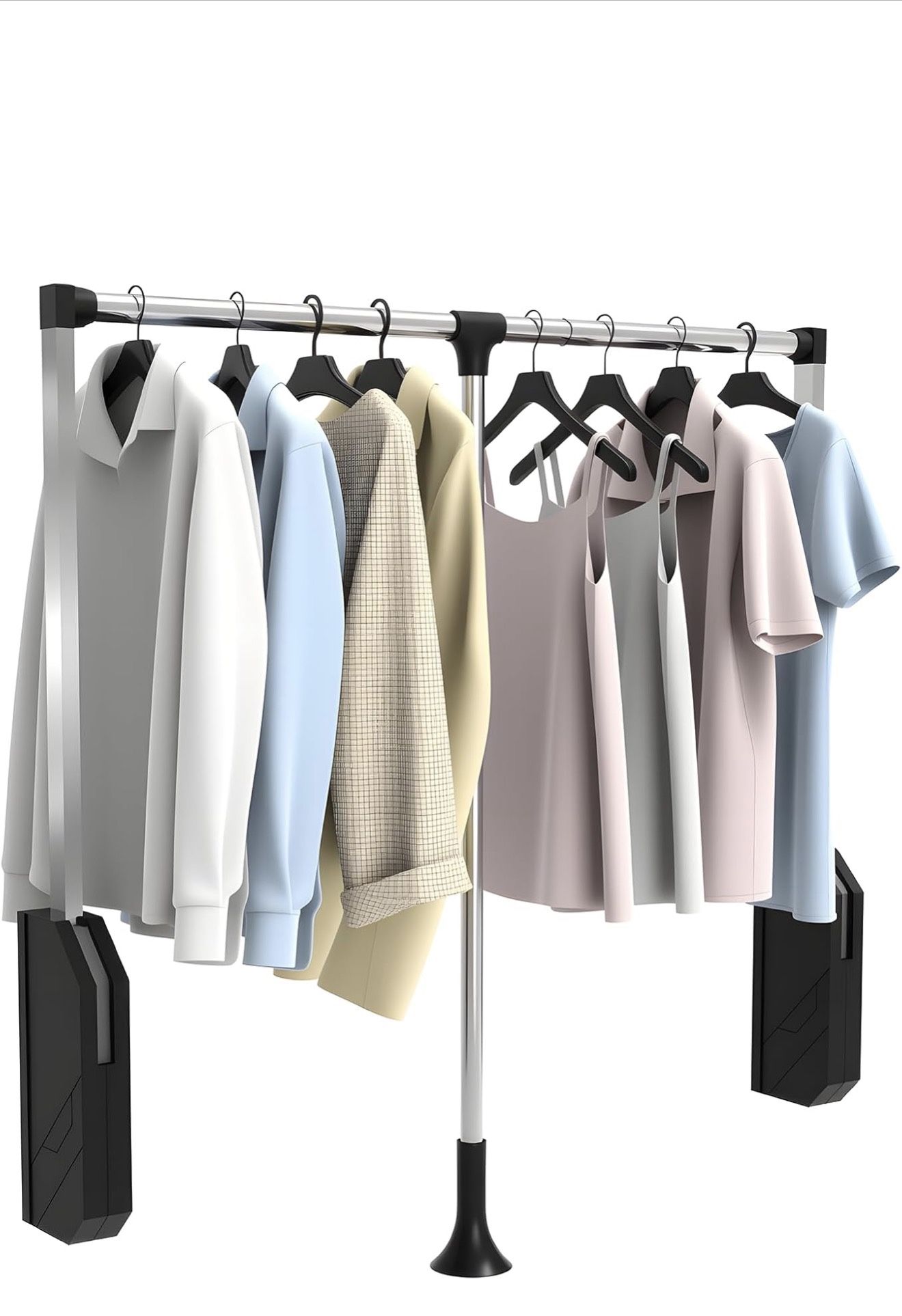 Pull Down Closet Rod Stainless Steel,35"-48" Adjustable Wardrobe Lift Rail