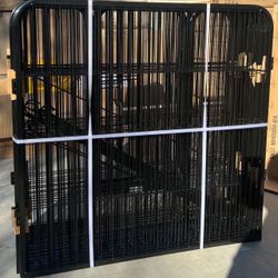 Heavyduty Dog Playpen Outdoor, 8 Panels Dog Pen 31.5"Height Dog Fence Exercise Pen with Doors for Large/Medium/Small Dogs