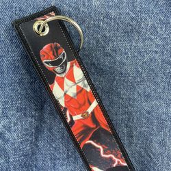 Red Power Ranger 5 Inch Keychain 