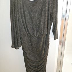 Dress Black and Gold Shimmer 