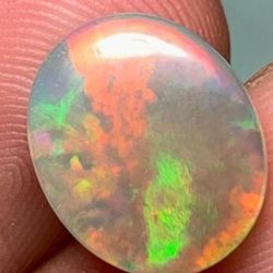 Fire Opal Oval Gemstone 