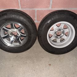 Trailer rims and tires