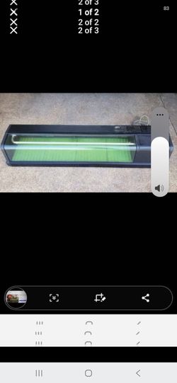 Hoshizashi 59" curved sushi refrigerator