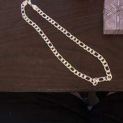 24” 925 Stamped Silver Figero 8 mm Necklace