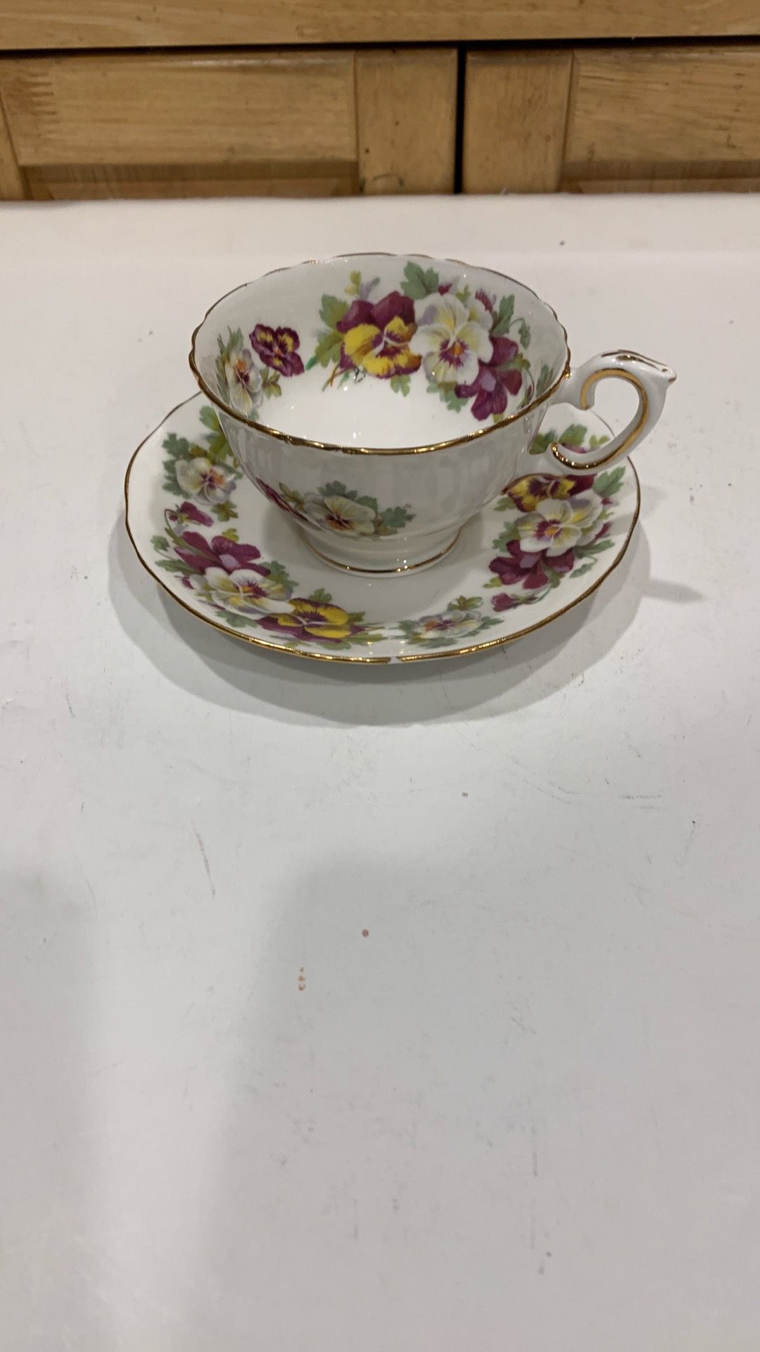 Vintage Crown Staffordshire Bone China Teacup