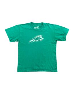 O’Neill Hazed Green Graphic Boys T-Shirt Size Large