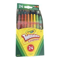 🖍️ Crayola Mini Twistables Crayons – 24-Count Set (New & Sealed)