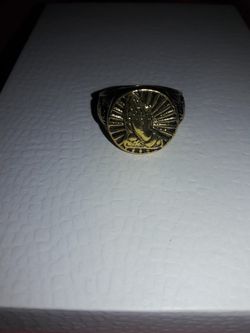 NEW PRAYING HANDS STAINLESS STEEL RING