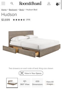Cali King bed frame