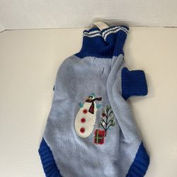 Allegra Christmas Snowman Dog Sweater Medium
