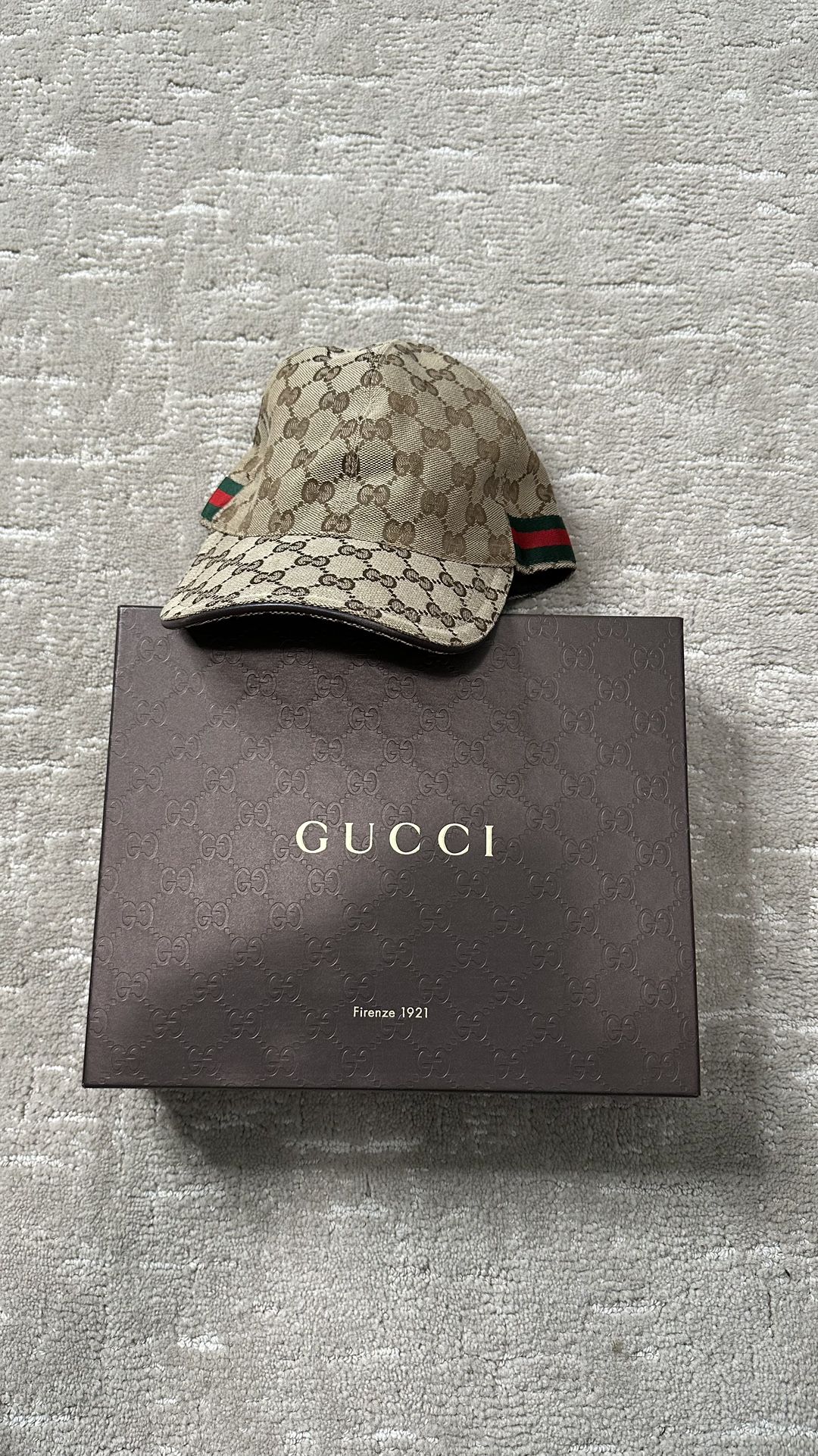 Authentic Gucci Canvas Hat Designer Hat