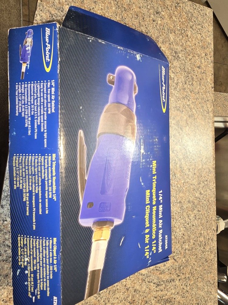 BLUE-POINT 1/4 MINI AIR RATCHET NEW 