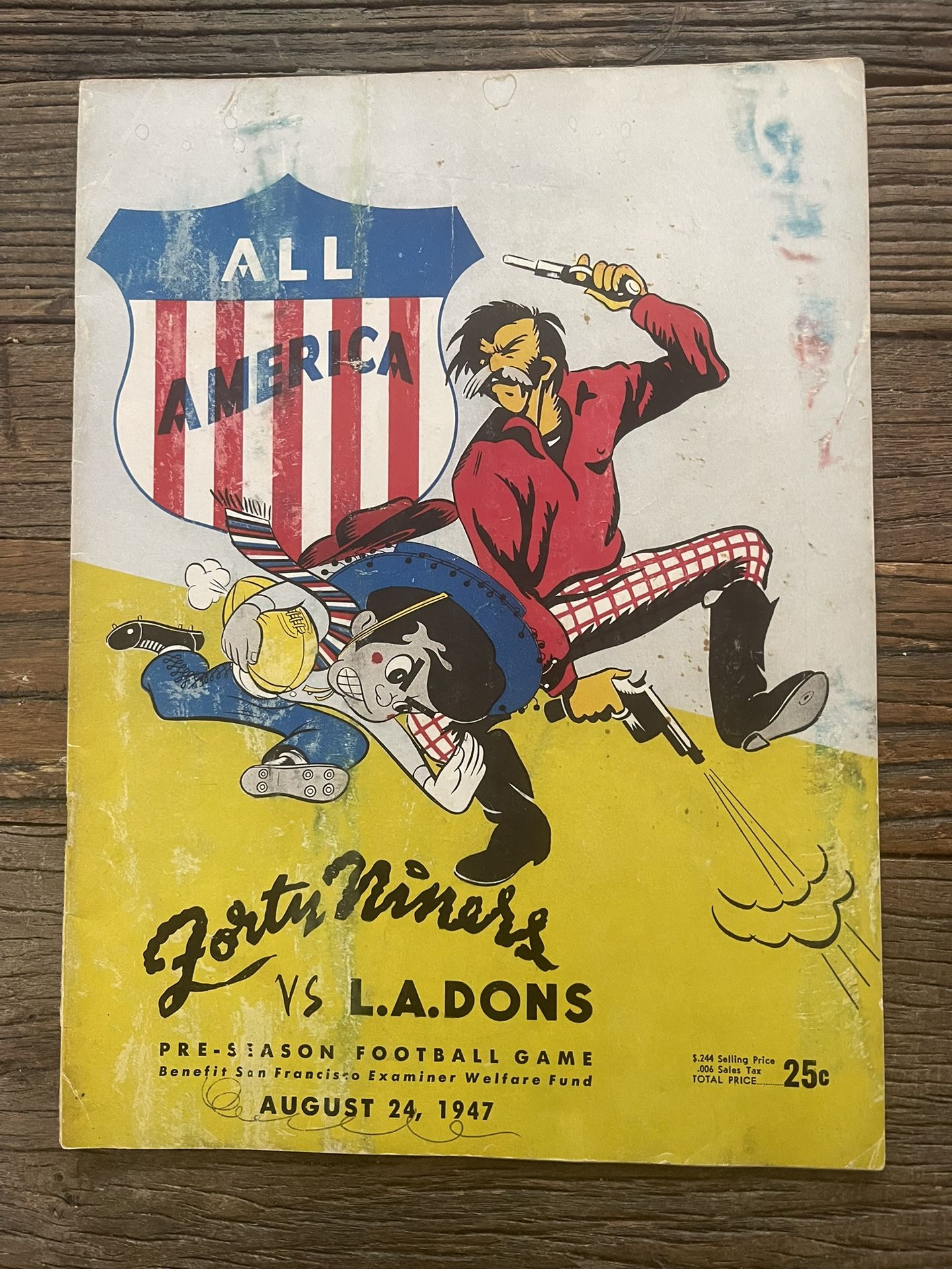 Forty Niners vs L. A. Dons August 24, 1947