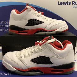 Size 6y|Reconditioned Air Jordan 5 Low Fire Red Kids Size 6y