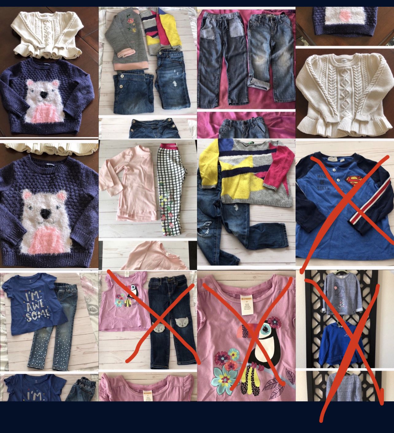 12 pieces 3-4-5 years clothes excellent condition
