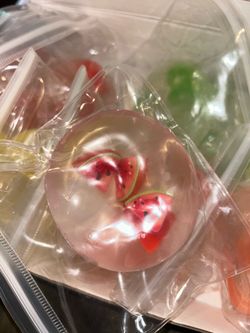 Coconut oil fruit squishy