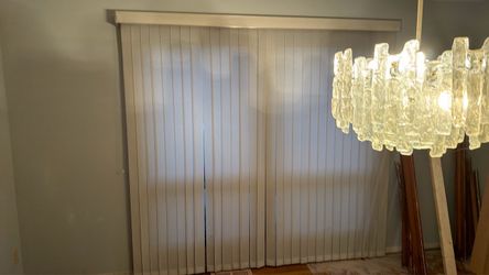 Beige Blinds 82”H x 94”W