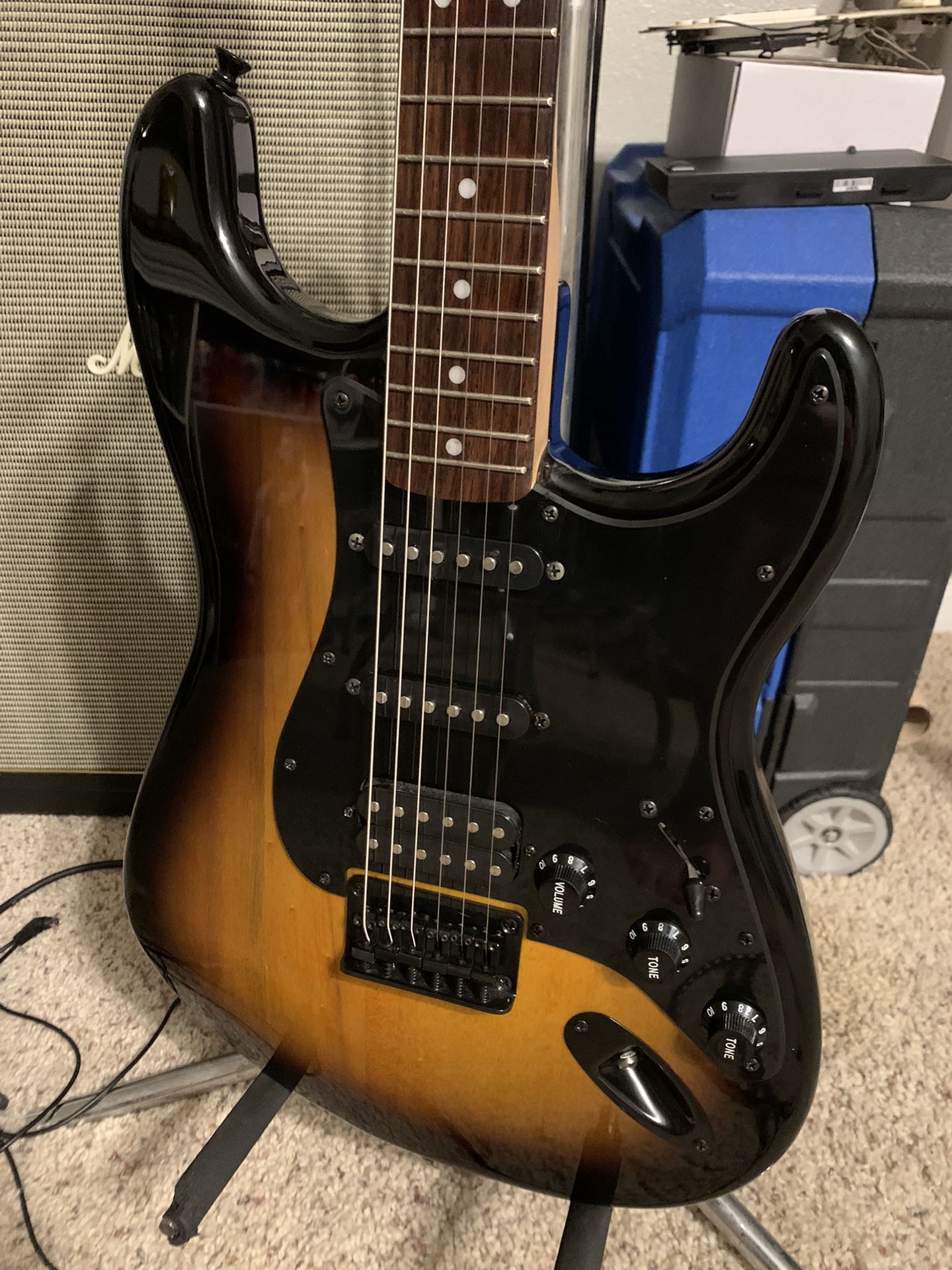 2022 Fender Squier HSS Stratocaster / Strat Electric Guitar - Humbucker! Hardtail Bridge!