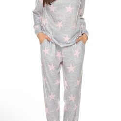 Women's Pajama Set Long Sleeve Pajamas Ladies Soft Pajamas Casual Set Sweet Outwear Homewear