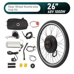 26" 48 Volt 1000 Watts Electric Bike Hub Motor Brushless Gearless Engine Kit-LOW BALLERS WILL BE IGNORED 