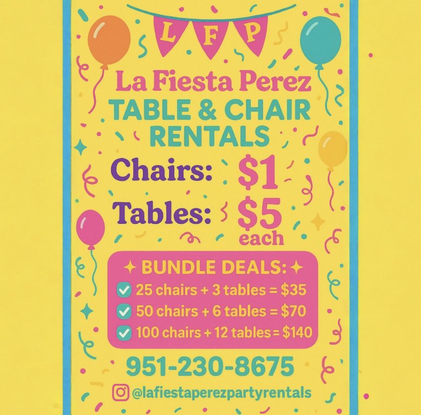 Chairs And tables