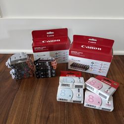Canon CLI-8 ChromaLife 100 Ink + Canon Photo Paper+ Print Paper  Set 