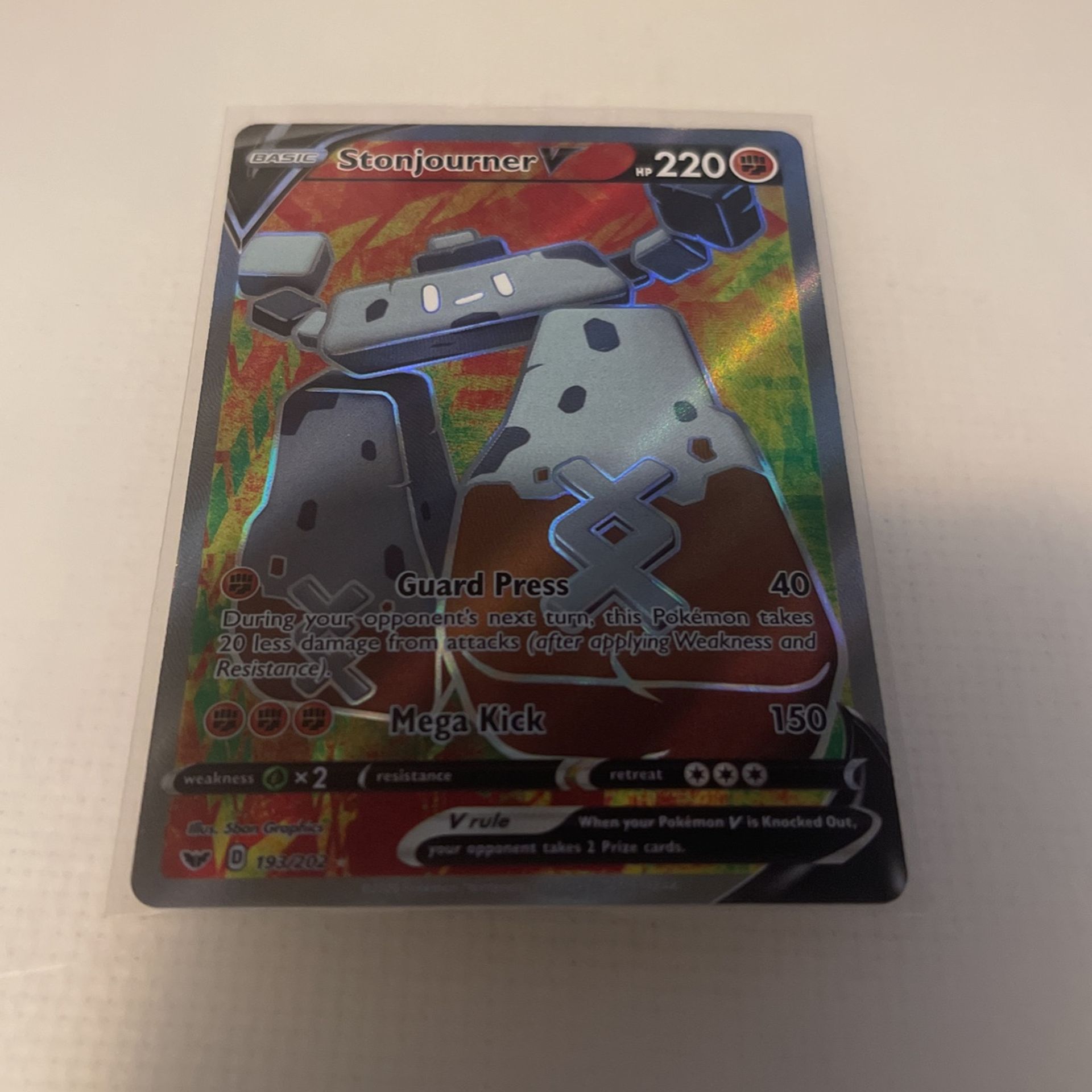 Pokémon Stonjourner V 193/202