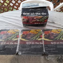 Grill On The Go (Disposable BBQ Grill) Box Of 3. New. L@@K!