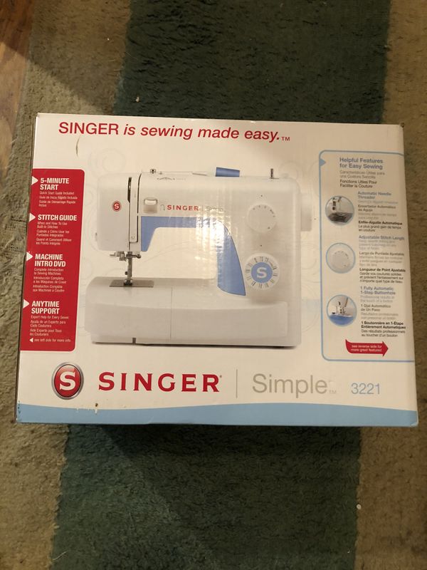SINGER Simple 40 Sewing Machine For Sale In Hyattsville MD OfferUp Stunning Singer Simple 3221 Sewing Machine SINGER Simple 40 Sewing Machine For Sale In Hyattsville MD OfferUp Stunning Singer Simple 3221 Sewing Machine