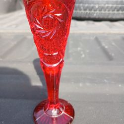 Vintage Ruby Red Vase