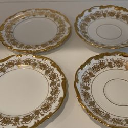 Coalport 2 Saucers & 2 Bred And Butter Plates