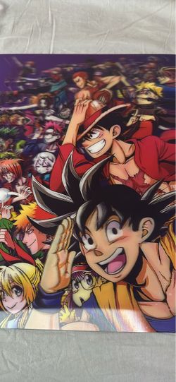 Anime Crossover Character Art Print 3D Poster