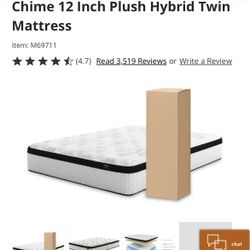 Ashley Chime 12 Inch Hybrid Twin Mattress