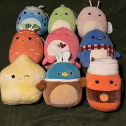 8” SQUISHMALLOWS $10 EACH NEW! 