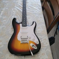 Donner Dst 80 Kits Para Prinsipiantes De Gitara Eléctrica Sunburst 