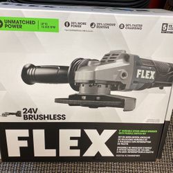 FLEX  5” Variable Speed Angle Grinder With Paddle Switch Kit 