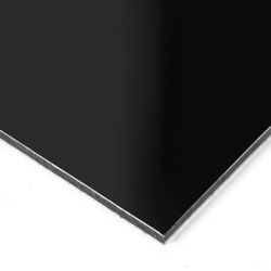 Falken Design 24 in. x 48 in. x 1/8 in. Thick Aluminum Composite ACM Black Sheet=R4-618