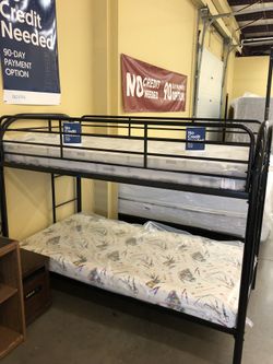 Bunk Bed with Mattresses