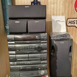 Sony Surround Sound System, Great For A Man Cave